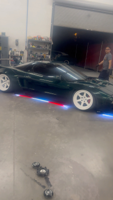 1991 Acura NSX in Green over Other