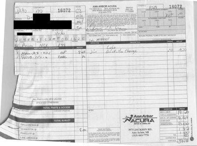 1991 Acura NSX in Berlina Black over Black