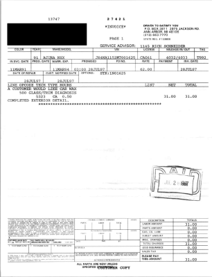 1991 Acura NSX in Berlina Black over Black