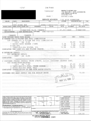 1991 Acura NSX in Berlina Black over Black