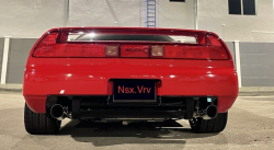 1991 Acura NSX in Formula Red over Black