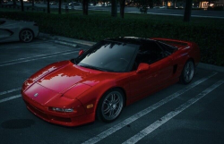 1991 Acura NSX in Formula Red over Black