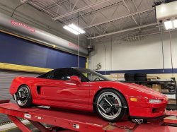 1991 Acura NSX in Formula Red over Black