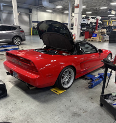 1991 Acura NSX in Formula Red over Black