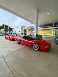 1991 Acura NSX in Formula Red over Black