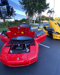 1991 Acura NSX in Formula Red over Black