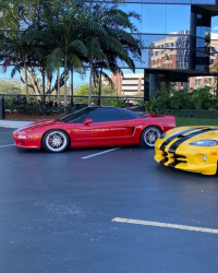 1991 Acura NSX in Formula Red over Black