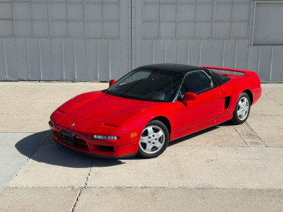 1991 Acura NSX in Formula Red over Black