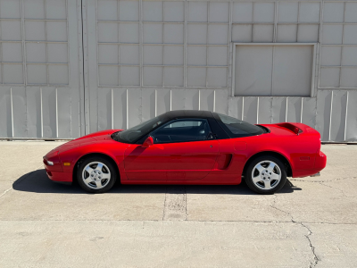 1991 Acura NSX in Formula Red over Black