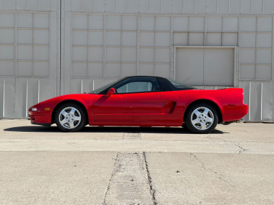 1991 Acura NSX in Formula Red over Black