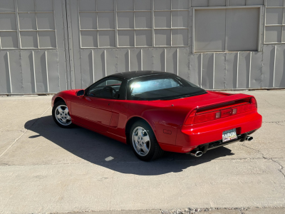 1991 Acura NSX in Formula Red over Black