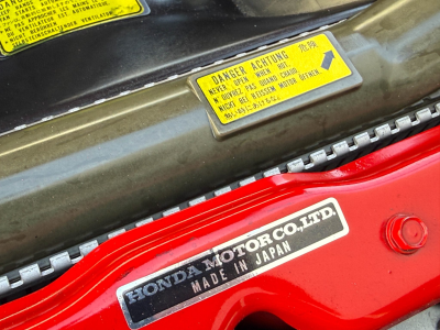 1991 Acura NSX in Formula Red over Black