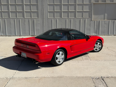 1991 Acura NSX in Formula Red over Black