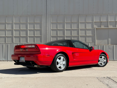1991 Acura NSX in Formula Red over Black