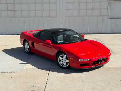 1991 Acura NSX in Formula Red over Black