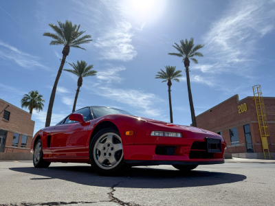 1991 Acura NSX in Formula Red over Black
