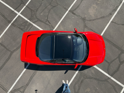 1991 Acura NSX in Formula Red over Black