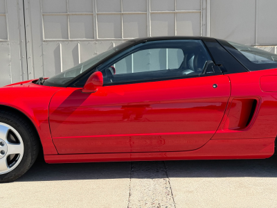 1991 Acura NSX in Formula Red over Black