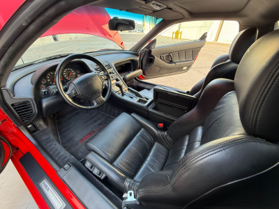 1991 Acura NSX in Formula Red over Black