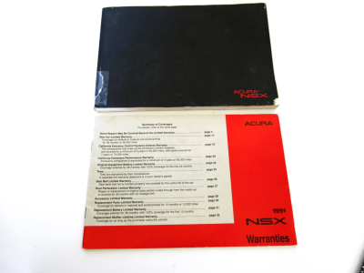 1991 Acura NSX in Berlina Black over Black