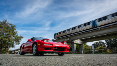 1991 Acura NSX in Formula Red over Black