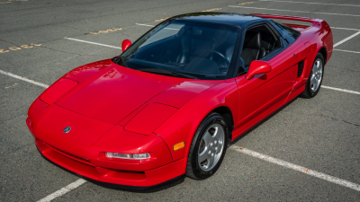 1991 Acura NSX in Formula Red over Black