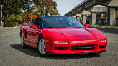 1991 Acura NSX in Formula Red over Black