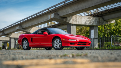 1991 Acura NSX in Formula Red over Black