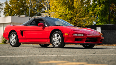 1991 Acura NSX in Formula Red over Black