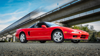 1991 Acura NSX in Formula Red over Black