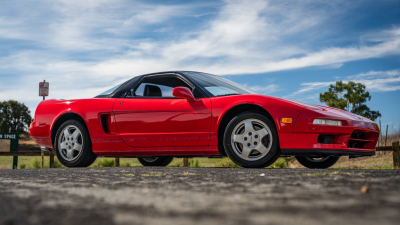 1991 Acura NSX in Formula Red over Black