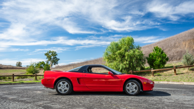 1991 Acura NSX in Formula Red over Black