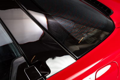 1991 Acura NSX in Formula Red over Black