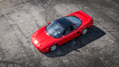 1991 Acura NSX in Formula Red over Black