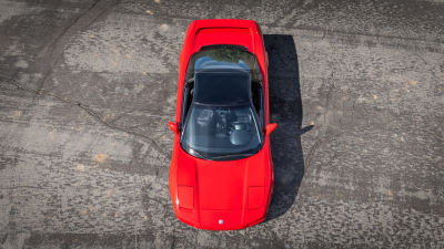1991 Acura NSX in Formula Red over Black