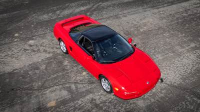 1991 Acura NSX in Formula Red over Black