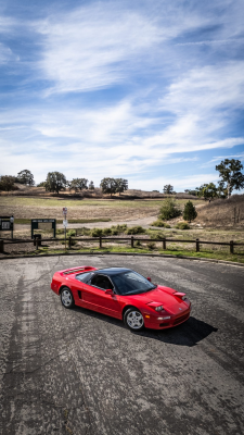 1991 Acura NSX in Formula Red over Black