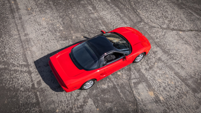 1991 Acura NSX in Formula Red over Black