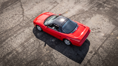 1991 Acura NSX in Formula Red over Black