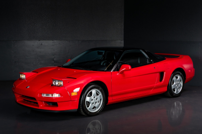 1991 Acura NSX in Formula Red over Black