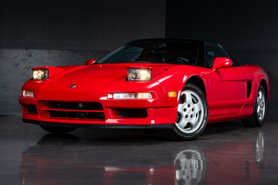 1991 Acura NSX in Formula Red over Black
