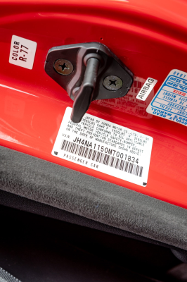 1991 Acura NSX in Formula Red over Black