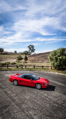 1991 Acura NSX in Formula Red over Black