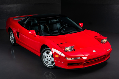 1991 Acura NSX in Formula Red over Black