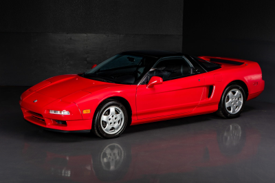 1991 Acura NSX in Formula Red over Black