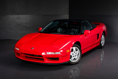 1991 Acura NSX in Formula Red over Black