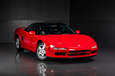 1991 Acura NSX in Formula Red over Black