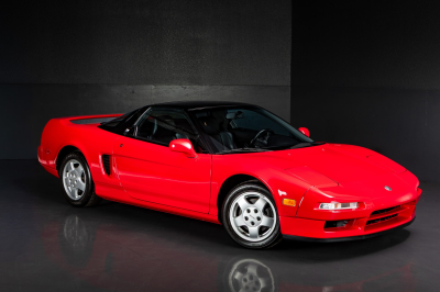 1991 Acura NSX in Formula Red over Black