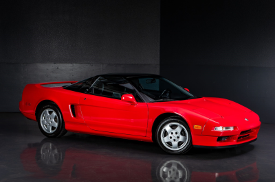 1991 Acura NSX in Formula Red over Black