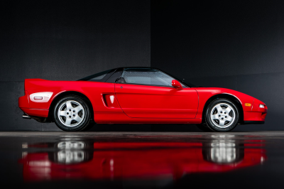 1991 Acura NSX in Formula Red over Black